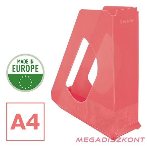 Irattartó papucs ESSELTE Colour Breeze 68 mm műanyag áttetsző korall