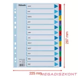 Regiszter ESSELTE Mylar A/4 laminált karton Jan-Dec