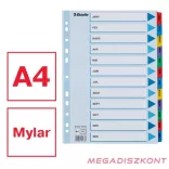 Regiszter ESSELTE Mylar A/4 laminált karton Jan-Dec