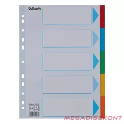 Regiszter ESSELTE Standard A/4 karton 5 részes