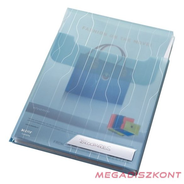 Lefűzhető genotherm LEITZ CombiFile Jumbo A/4 200 mikron füles kék 3 darabos