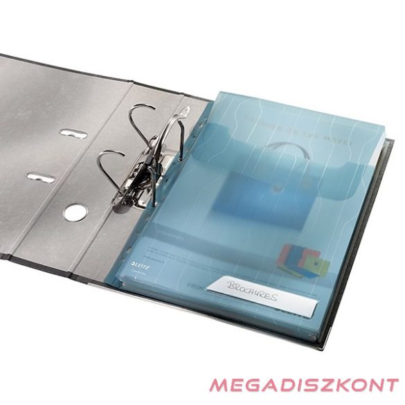 Lefűzhető genotherm LEITZ CombiFile Jumbo A/4 200 mikron füles kék 3 darabos