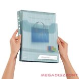 Lefűzhető genotherm LEITZ CombiFile Jumbo A/4 200 mikron füles kék 3 darabos