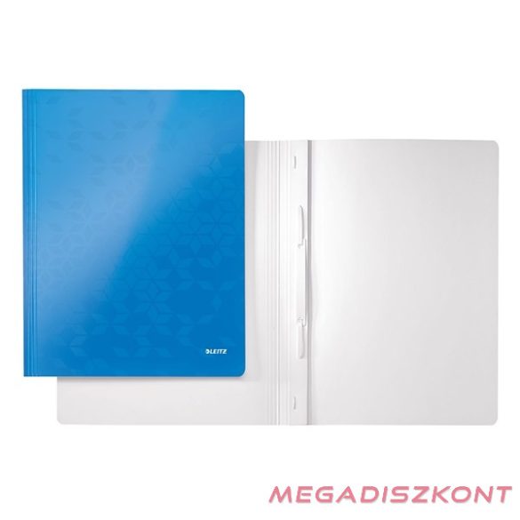 Gyorsfűző LEITZ Wow A/4 laminált karton kék