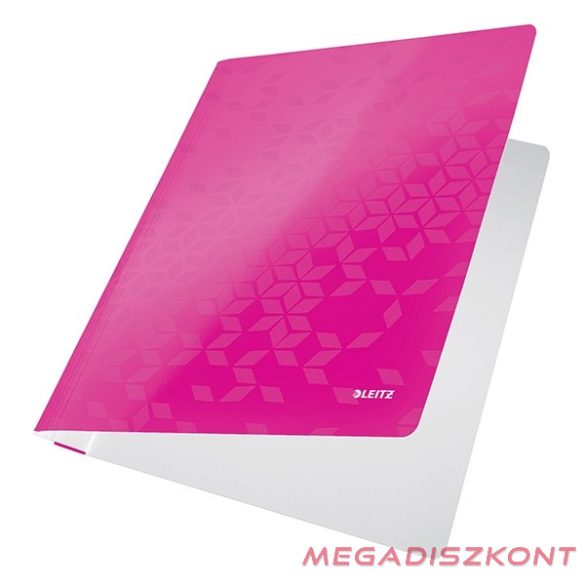 Gyorsfűző LEITZ Wow A/4 laminált karton rózsaszín