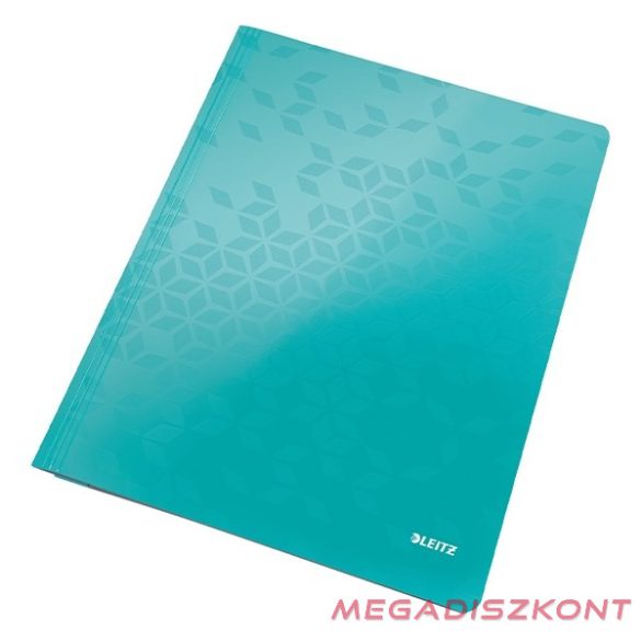 Gyorsfűző LEITZ Wow A/4 laminált karton jégkék