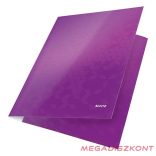 Gumis mappa LEITZ Wow A/4 karton 15 mm lila