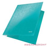 Gumis mappa LEITZ Wow A/4 karton 15 mm jégkék