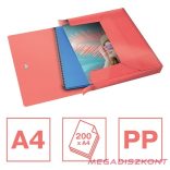 Gumis mappa ESSELTE Colour Breeze PP Jumbo A/4 25mm korall