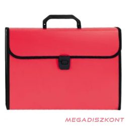 Irattartó táska EAGLE 12 rekeszes harmónikás A/4 piros