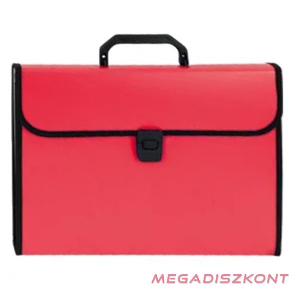 Irattartó táska EAGLE 12 rekeszes harmónikás A/4 piros