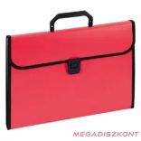Irattartó táska EAGLE 12 rekeszes harmónikás A/4 piros