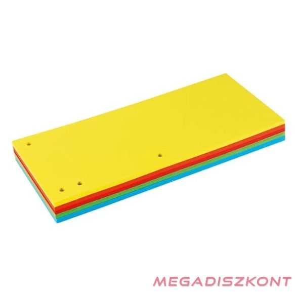 Elválasztócsík GRAND 105x240mm karton intenzív színek 4x25 darabos