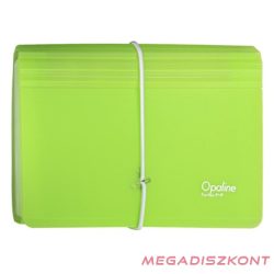 Harmónika mappa OPALINE DL 13 részes gumis zöld