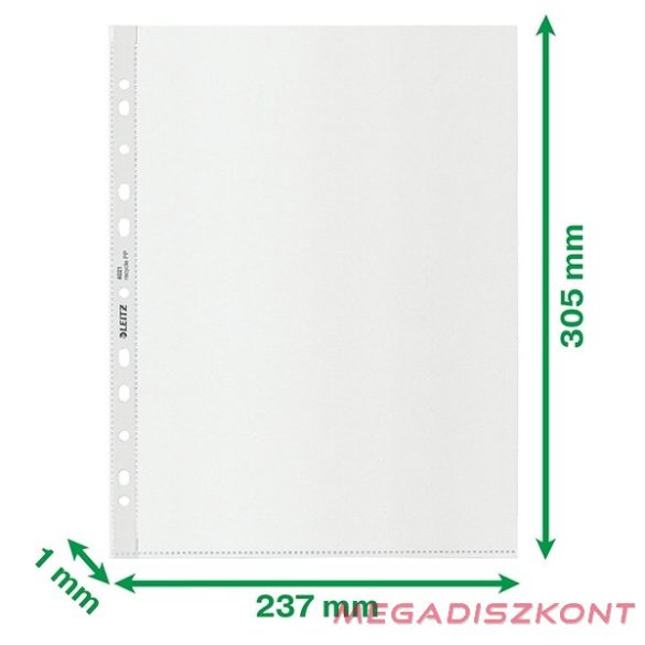 Lefűzhető genotherm LEITZ Recycle A/4 maxi 100 mikron narancsos 25 darabos