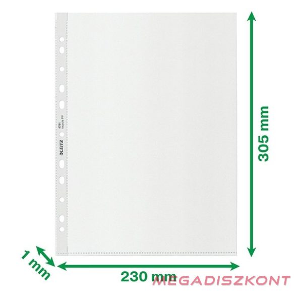 Lefűzhető genotherm LEITZ Recycle A/4 100 mikron narancsos 25 darabos