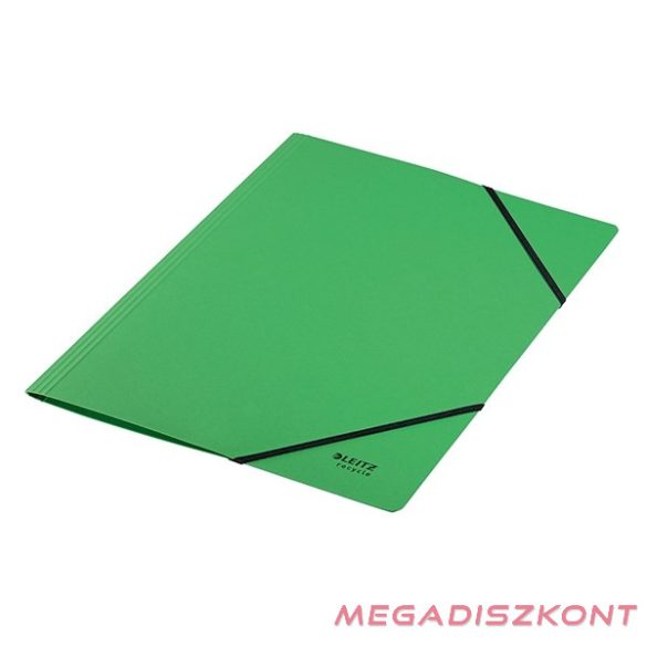 Gumis mappa LEITZ Recycle karton A/4 zöld