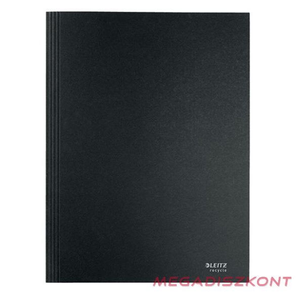 Iratgyűjtő LEITZ Recycle  A/4 3 pólyás karton fekete
