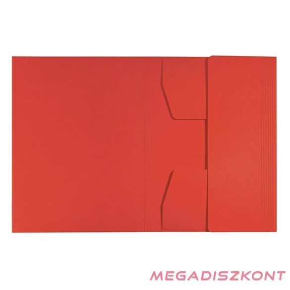 Iratgyűjtő LEITZ Recycle  A/4 3 pólyás karton piros
