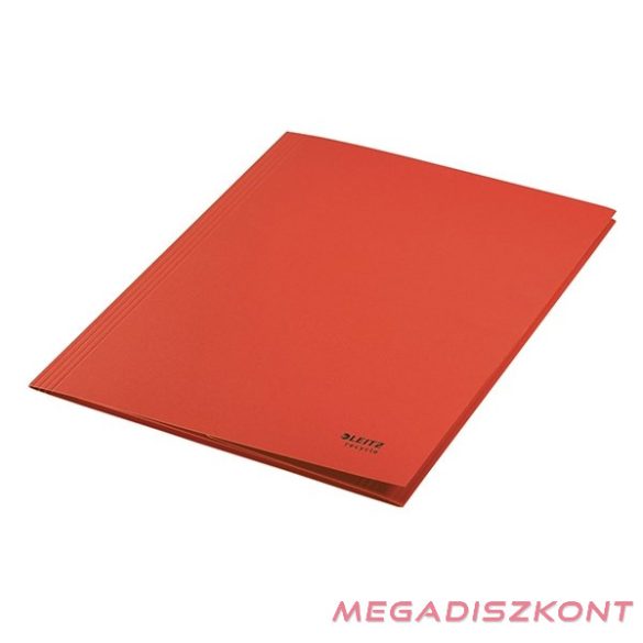 Iratgyűjtő LEITZ Recycle  A/4 3 pólyás karton piros