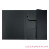 Iratgyűjtő LEITZ Recycle  A/4 3 pólyás karton fekete