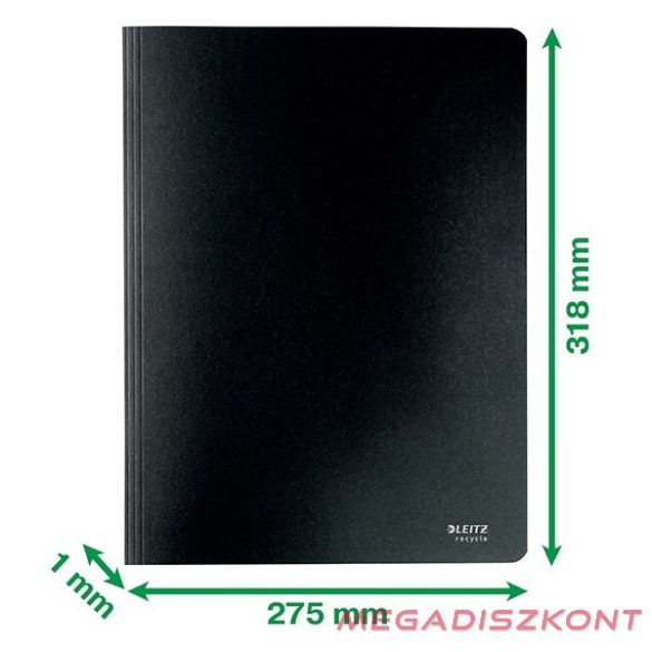 Gyorsfűző LEITZ Recycle  A/4  karton fekete