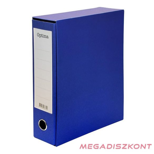 Iratrendező tokos OPTIMA A/4 80mm kék