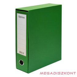 Iratrendező tokos OPTIMA A/4 80mm zöld