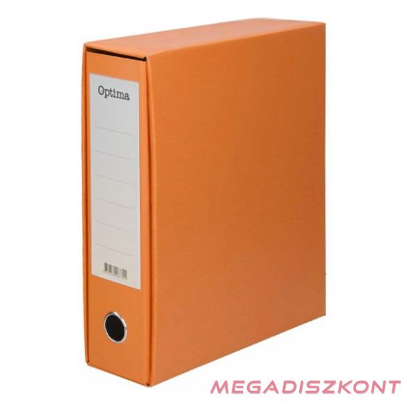 Iratrendező tokos OPTIMA A/4 80mm narancs