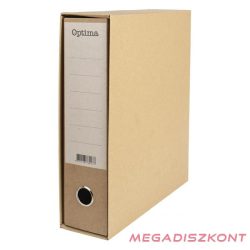 Iratrendező tokos OPTIMA A/4 80mm natúr