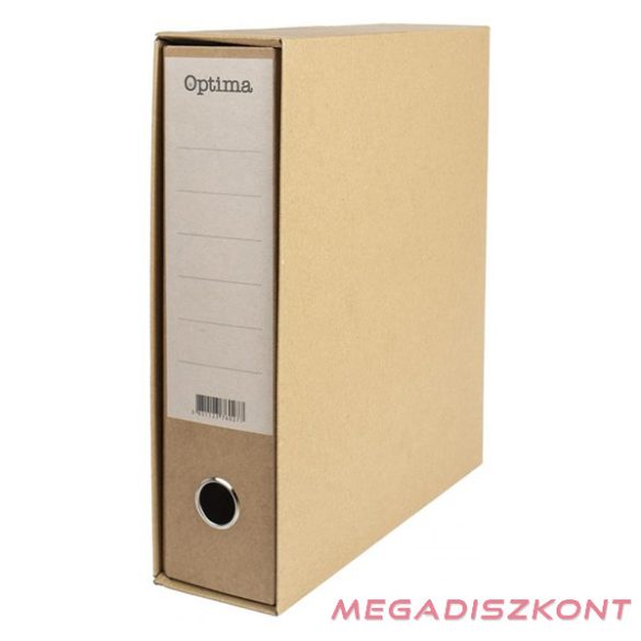 Iratrendező tokos OPTIMA A/4 80mm natúr
