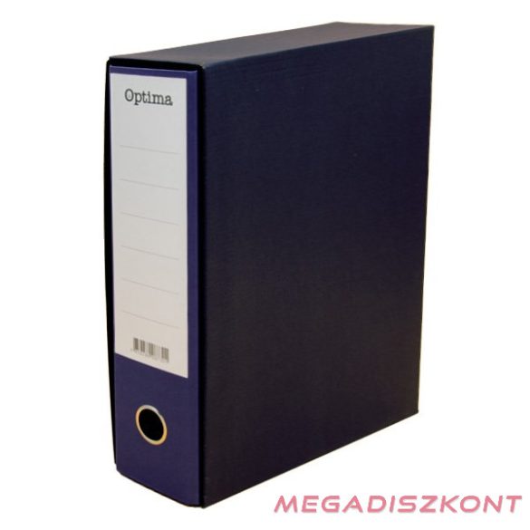 Iratrendező tokos OPTIMA A/4 80mm indigókék