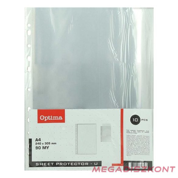 Lefűzhető genotherm OPTIMA A/4 90 mikron víztiszta 10 darabos