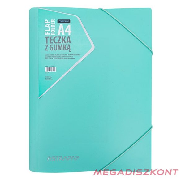 Gumis mappa ASTRA PP pasztelline A/4 vegyes színekben