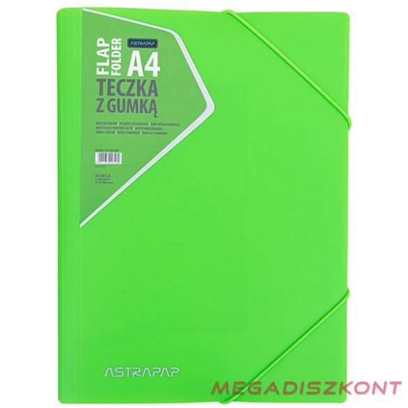 Gumis mappa ASTRA PP neonline A/4 vegyes színekben