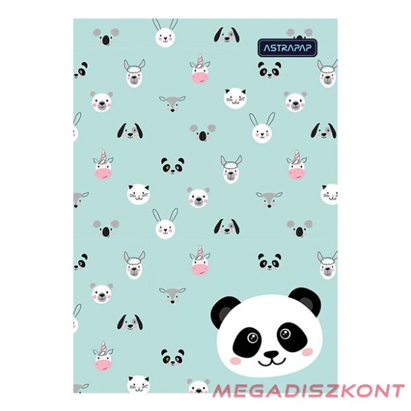 Gumis mappa ASTRA karton pasztelline A/4 animals
