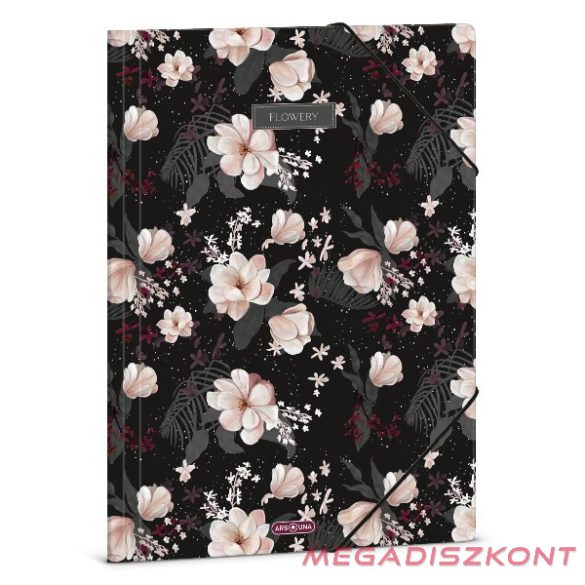 Gumis mappa ARS UNA A/4 Flowery Black