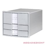 Irattartó HAN Impuls A4/C4 3 fiókos szürke