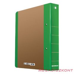   Gyűrűskönyv DONAU Life A/4 50 mm 2 gyűrű karton neon zöld-barna