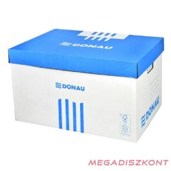   Archiváló konténer dobozoknak DONAU 545x363x317 mm levehető tetővel kék