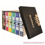 Archiváló konténer dobozoknak DONAU 545x363x317 mm levehető tetővel barna