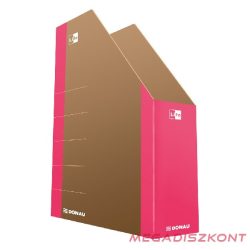   Irattartó papucs DONAU Life 75 mm karton neon rózsaszín-barna