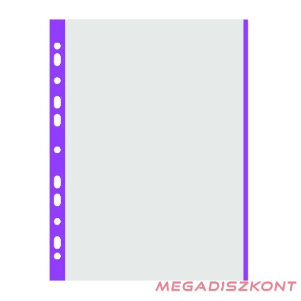 Lefűzhető genotherm DONAU A/4 40 mikron víztiszta lila szélű 100 darabos