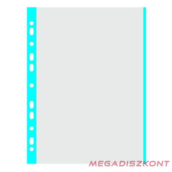 Lefűzhető genotherm DONAU A/4 40 mikron víztiszta kék szélű 100 darabos