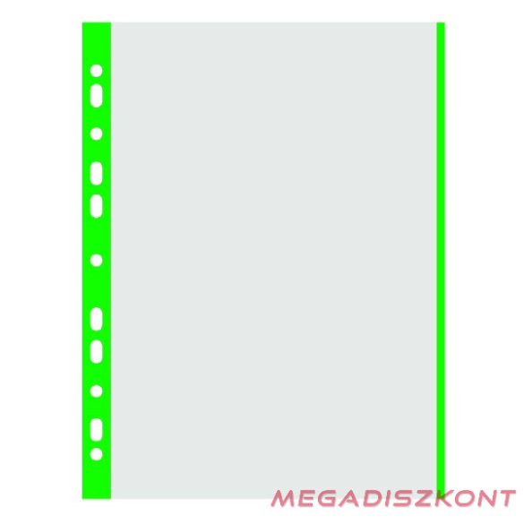 Lefűzhető genotherm DONAU A/4 40 mikron víztiszta zöld szélű 100 darabos