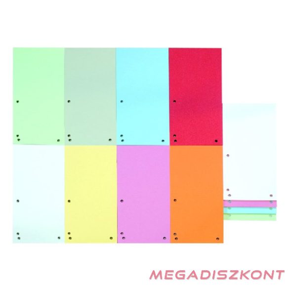 Elválasztócsík DONAU 105x235 mm karton vegyes 100 darabos