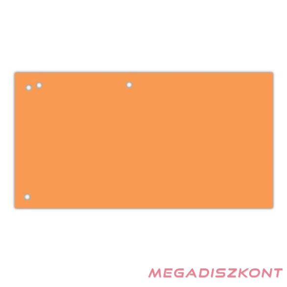 Elválasztócsík DONAU 105x235 mm karton narancssárga 100 darabos