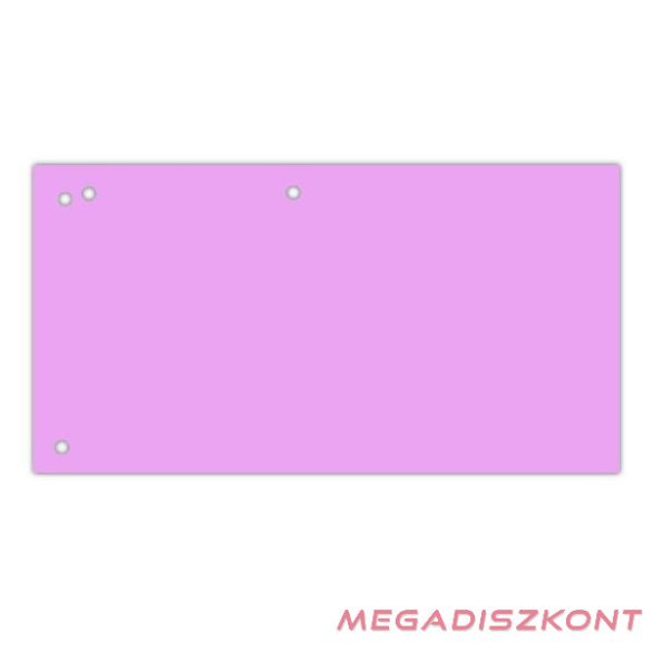 Elválasztócsík DONAU 105x235 mm karton rózsaszín 100 darabos