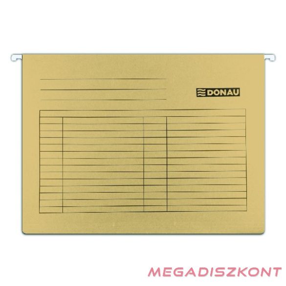 Függőmappa DONAU A/4 karton barna 25 darabos