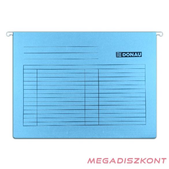Függőmappa DONAU A/4 karton kék 25 darabos